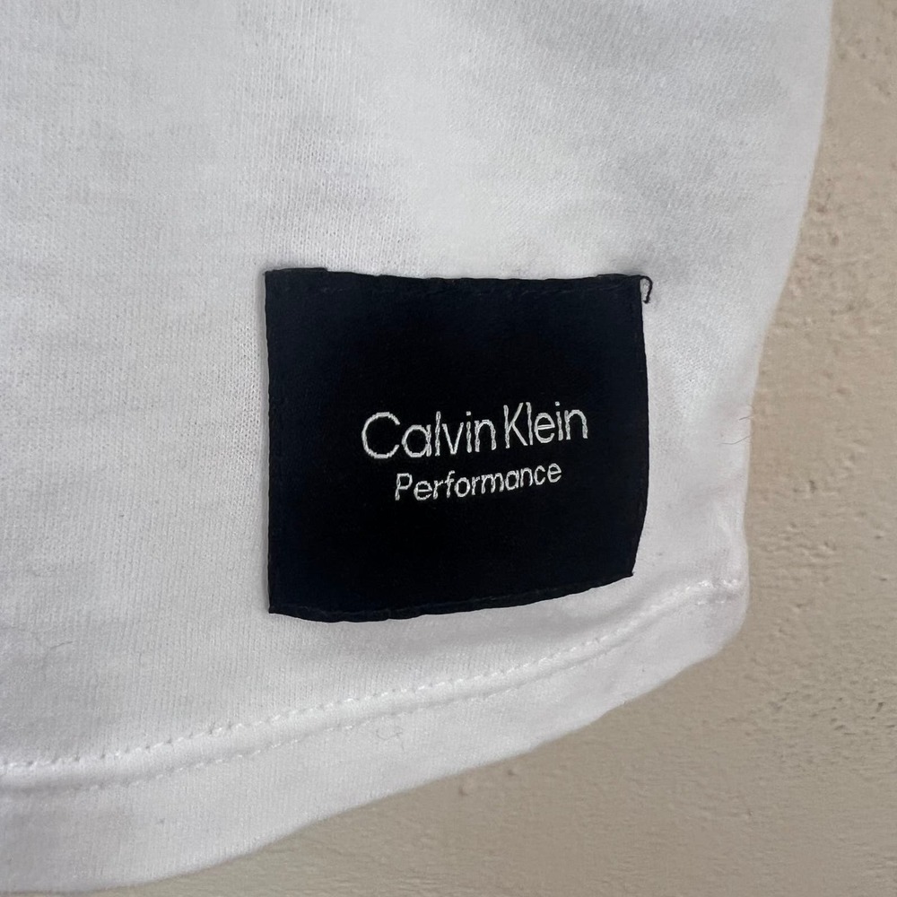 CALVIN KLEIN Performance NWT White V-Neck T Shirt White Size XXL - Picture 2 of 5